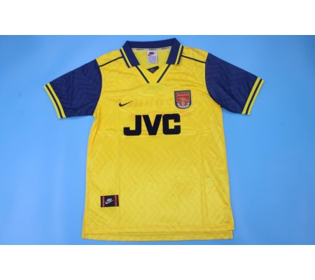 Arsenal 96/97 Away Yellow Soccer Jersey